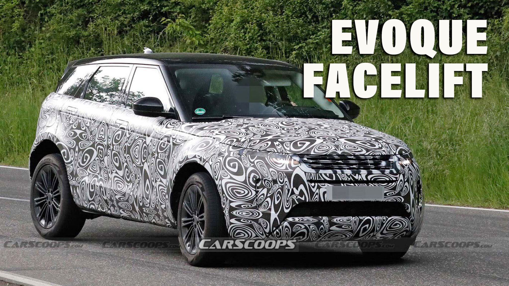 Facelifted Range Evoque Spied Wearing Big Brother’s Grille | Carscoops