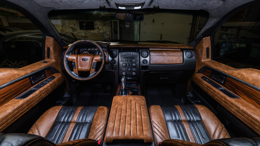  Brown And Black Leather Makes For One Unique Ford F-150 Raptor