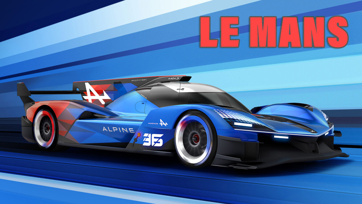 671HP Alpine A424_β Hypercar Is On Track For Le Mans 2024 Carscoops