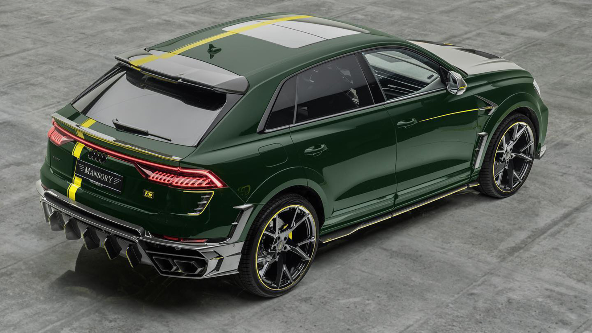 Mansory Baths Audi Rs Q8 In Green And Carbon Fiber Giving It 769 Hp