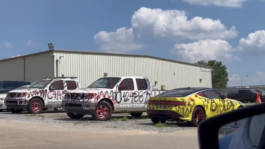  The Mystery Behind Those Spray-Painted Nissan Z And Frontiers Is Finally Solved