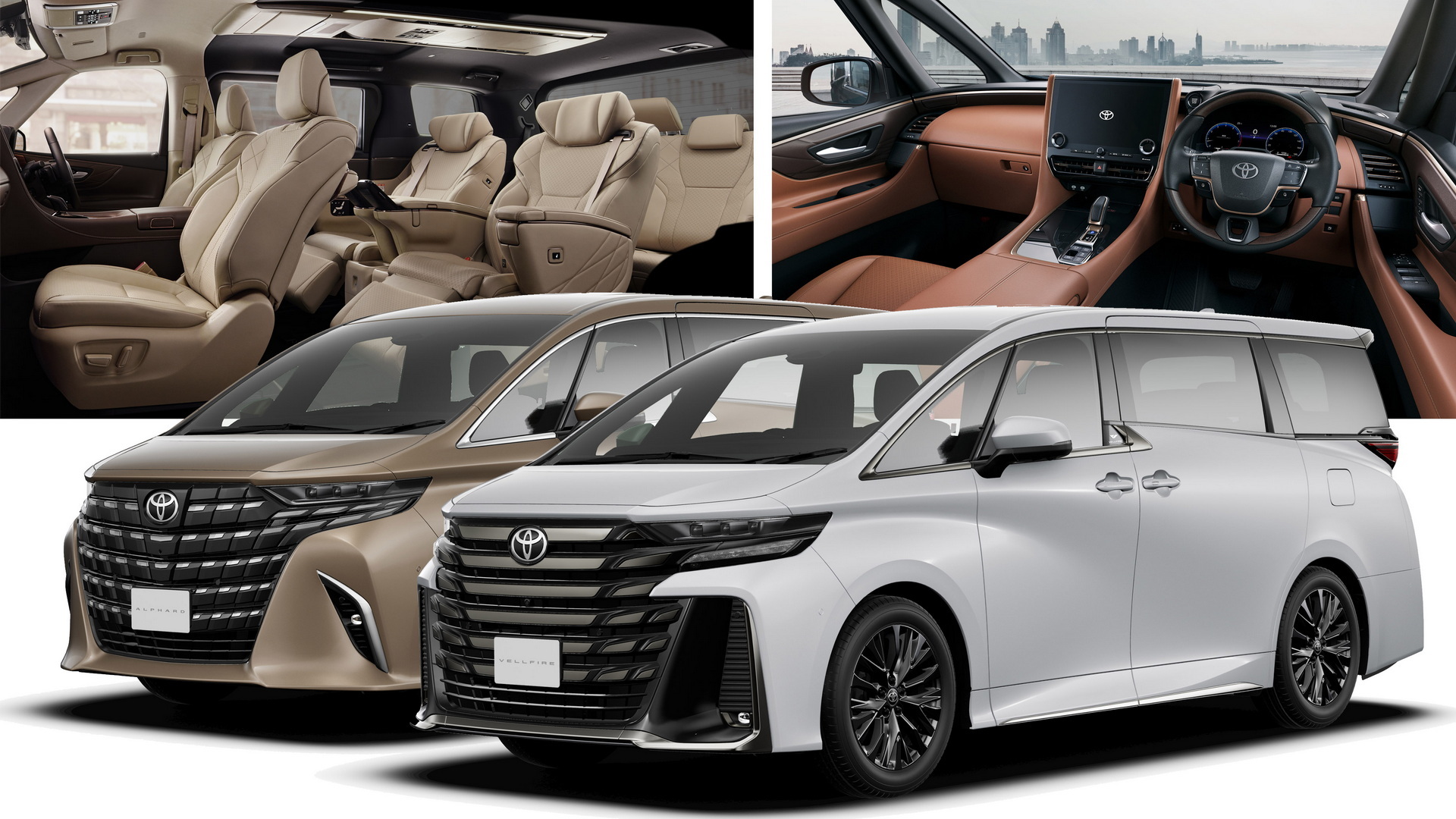 2024 Toyota Alphard And Vellfire Debut In Japan With Huge Grilles And