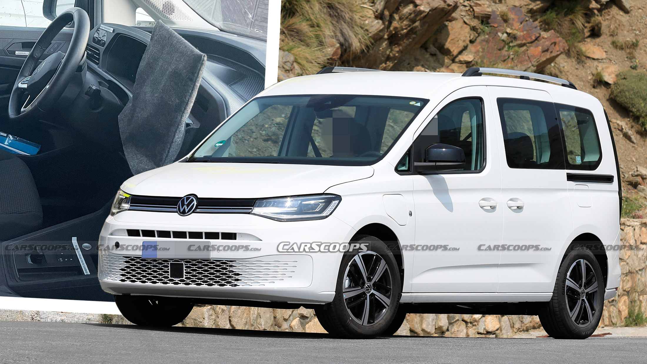 Volkswagen Caddy eHybrid Spied With Almost No Camouflage, Just a Bit of  Duct Tape - autoevolution