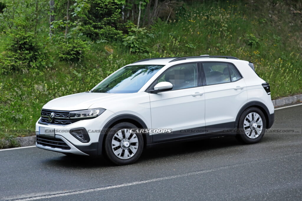 2024 VW T-Cross Spied Completely Undisguised Looking More Like A Baby T-Roc