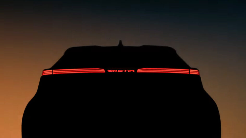  2024 Toyota C-HR Shows Its Slim Taillights Prior To June 26 Debut