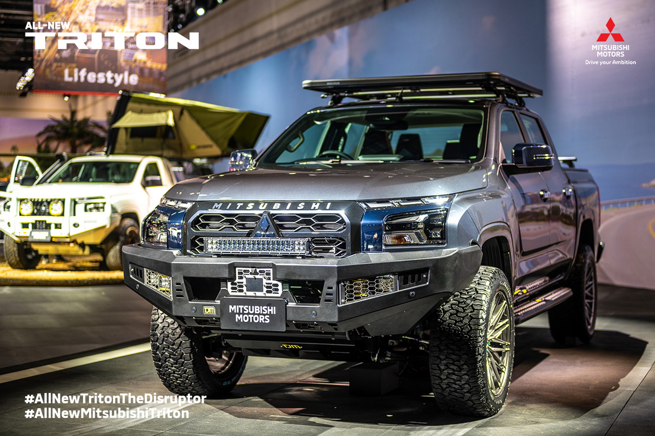 Mitsubishi Shows Customized Tritons Including Slammed Sports Truck