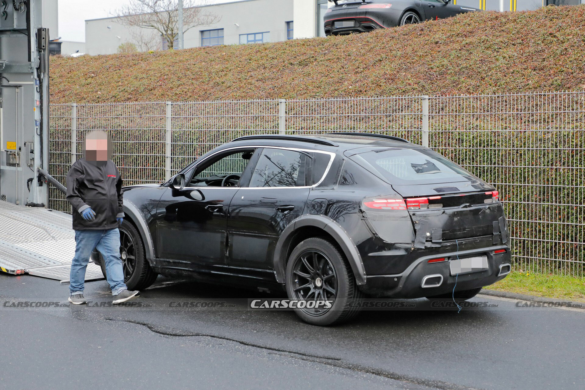 2026 Porsche Cayenne EV Spied For The First Time Carscoops