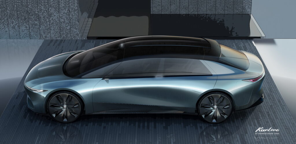 Buick Proxima Concept es un sedán insignia EV con puertas de ala de gaviota diseñadas en China