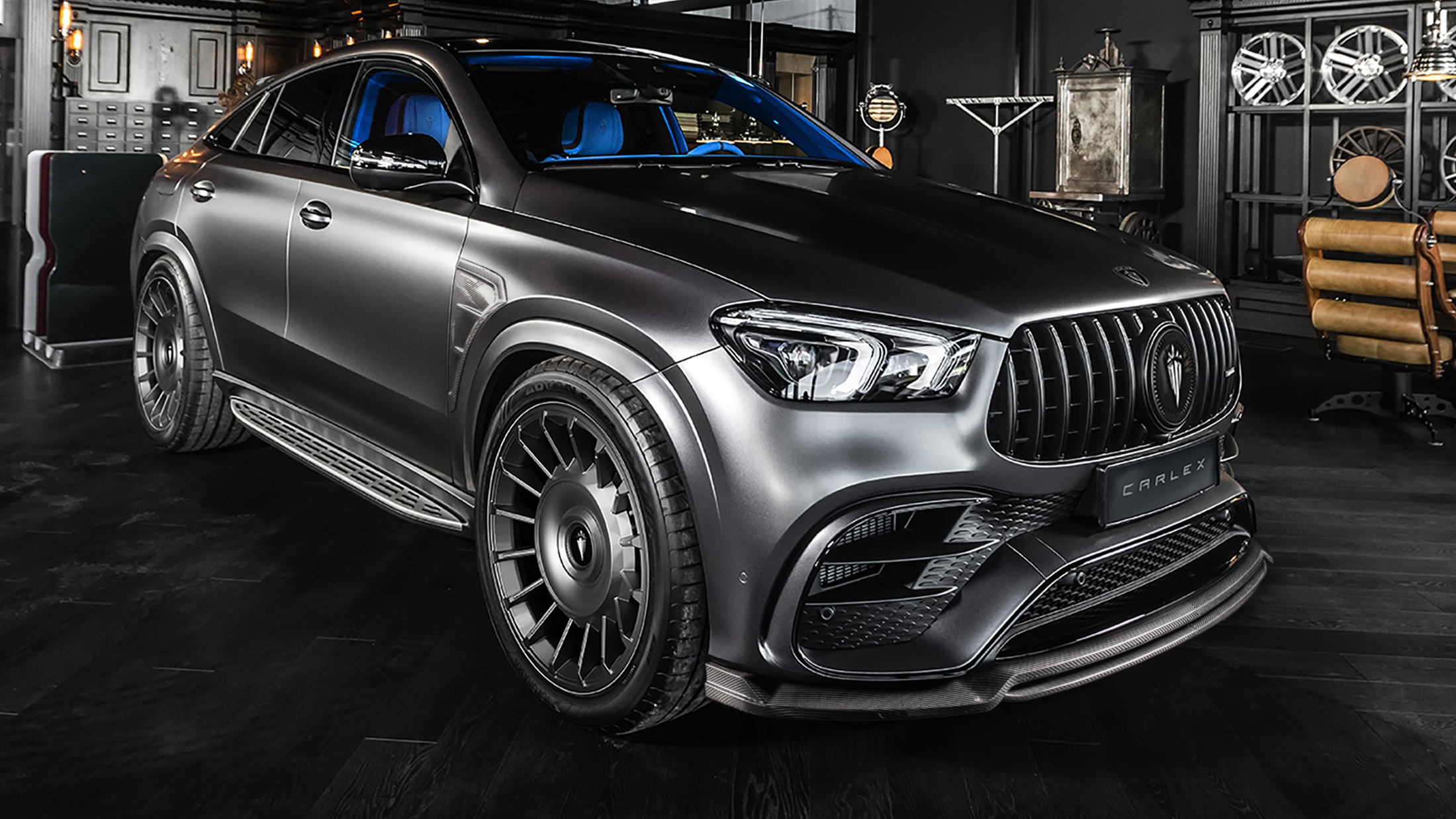 This Mercedes GLE Coupe From Carlex Is So Blue Inside It’ll Make Your ...