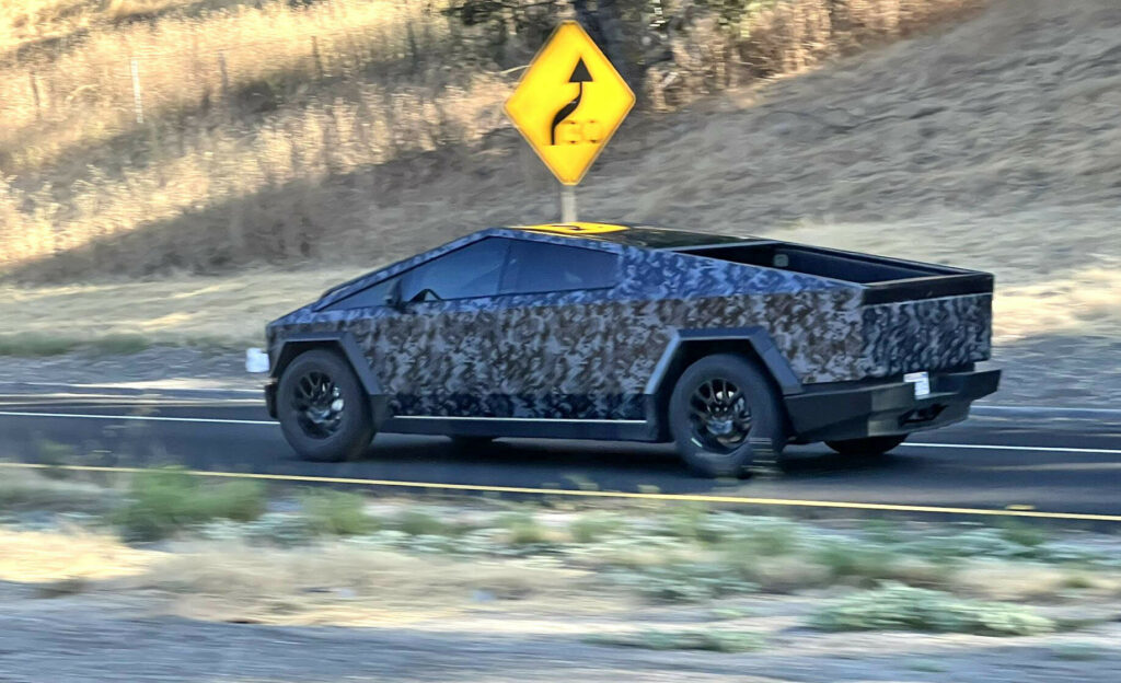 Dark Camo Wrap Could Be Perfect For The Tesla Cybertruck Carscoops