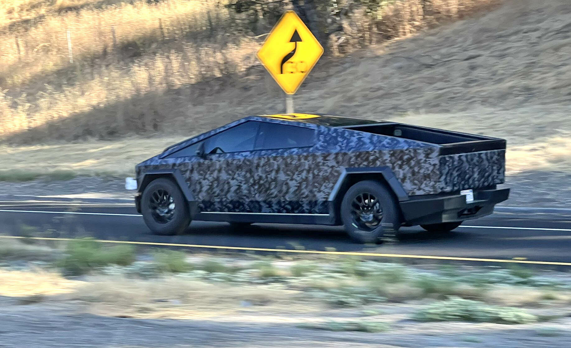 Dark Camo Wrap Could Be Perfect For The Tesla Cybertruck | Carscoops