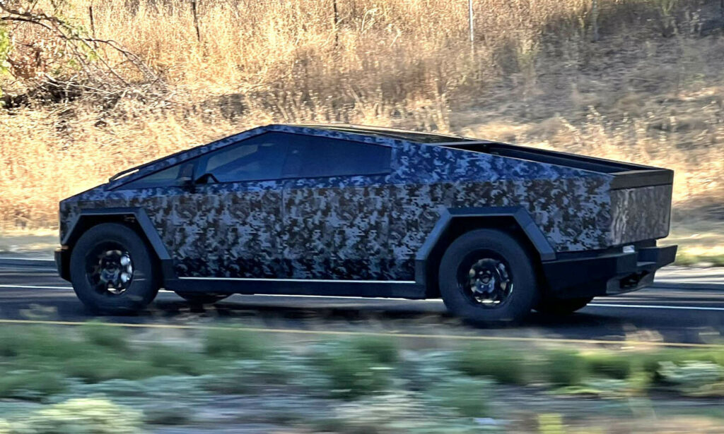 Dark Camo Wrap Could Be Perfect For The Tesla Cybertruck | Carscoops