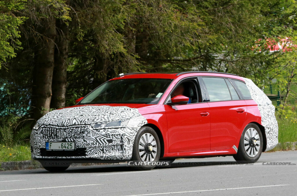 2024 Skoda Octavia Spied With Revised Styling And Updated Interior