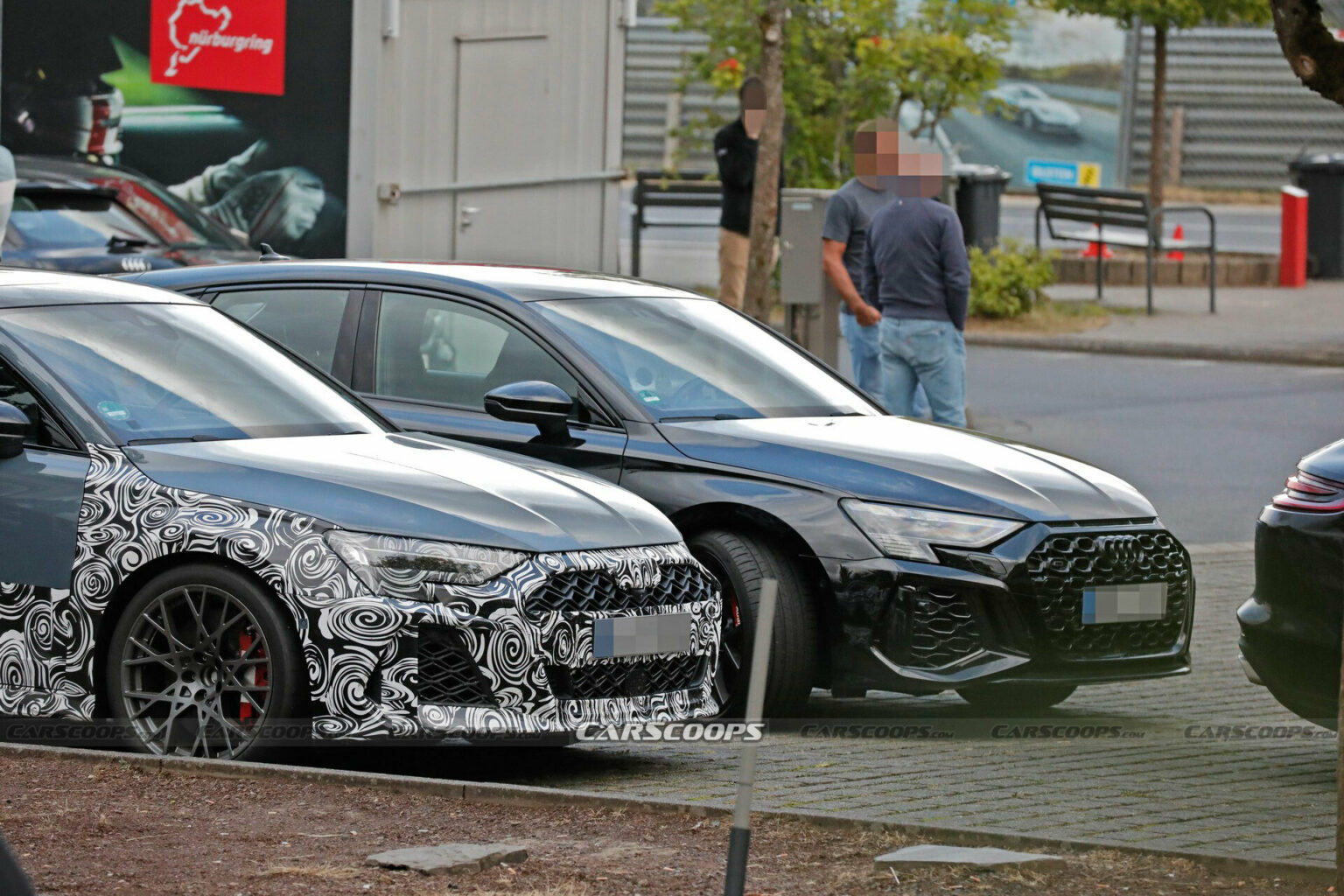 2025 Audi RS3 Sportback Spied Alongside The Current Model  Carscoops