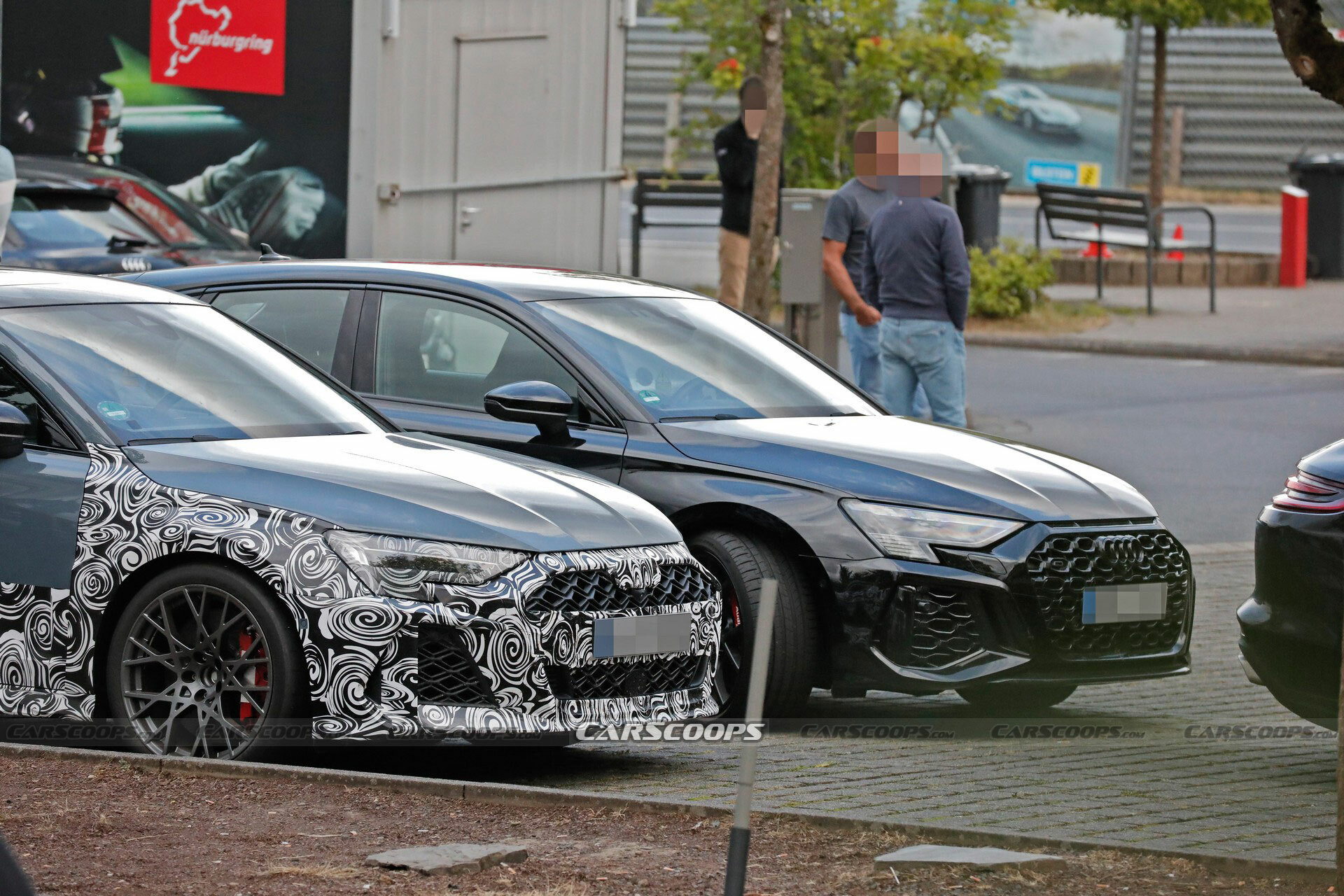 2025 Audi RS3 Sportback Spied Alongside The Current Model Carscoops