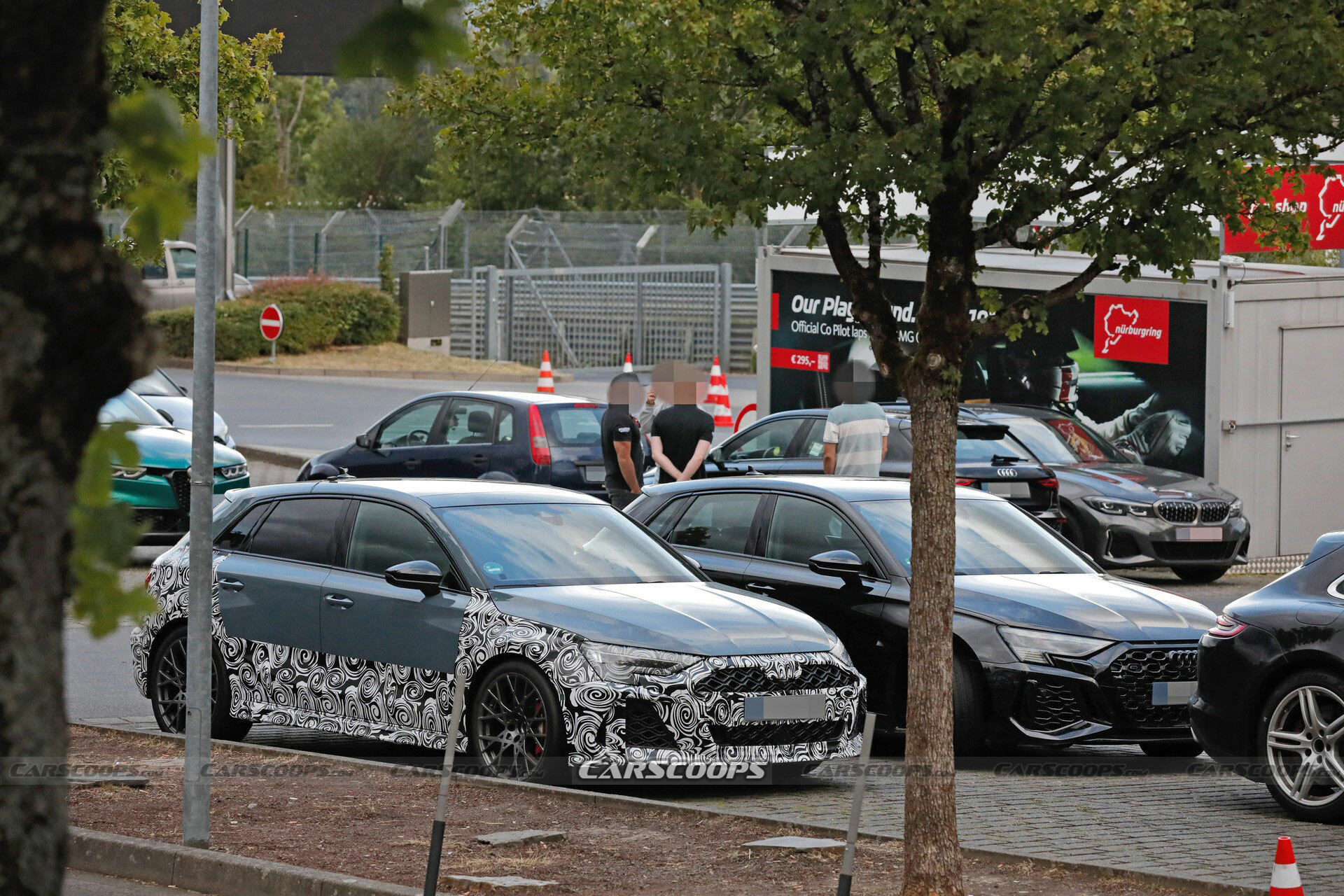 2025 Audi RS3 Sportback Spied Alongside The Current Model Carscoops