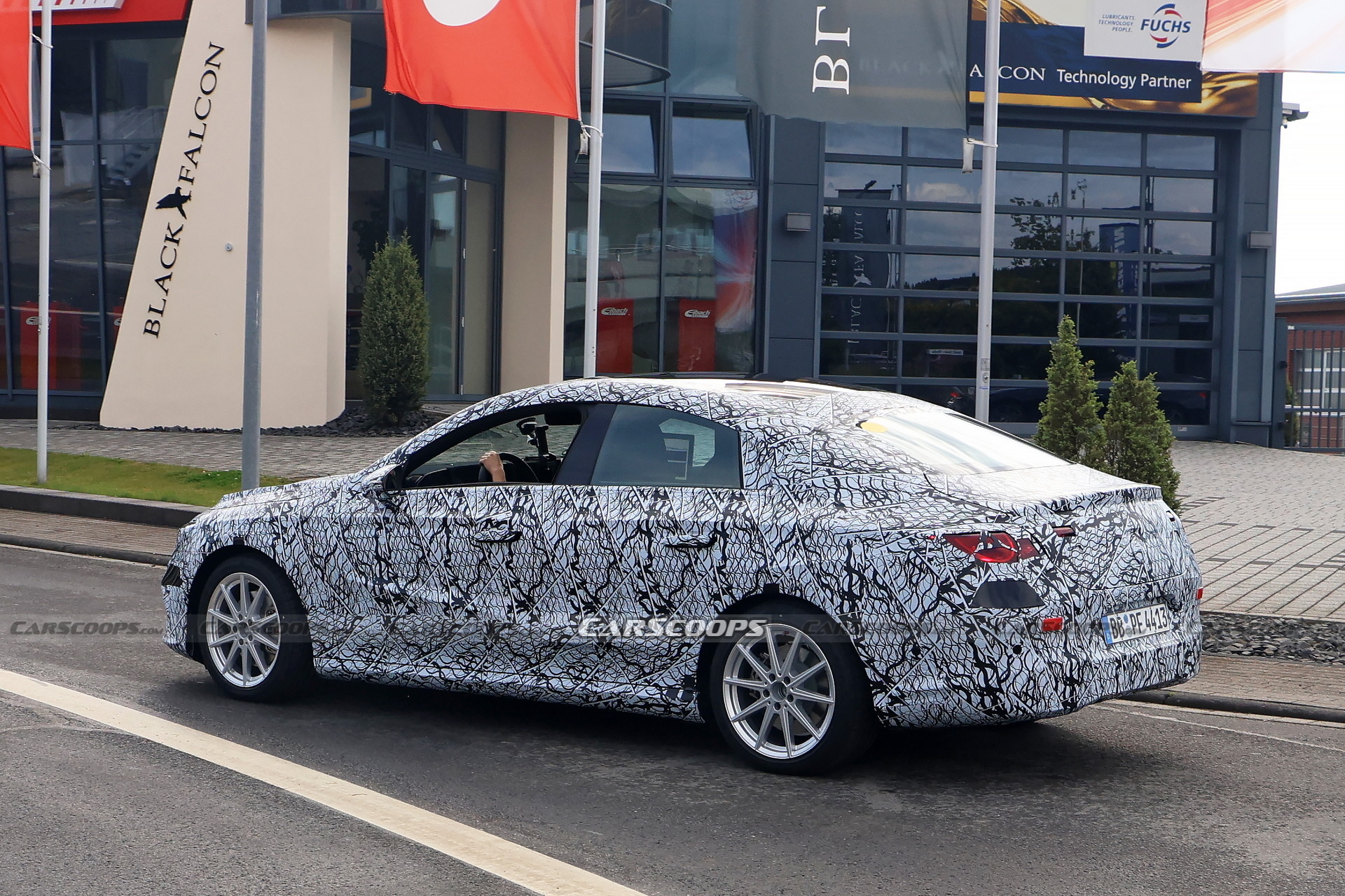 2025 Mercedes CLA EV Spied For The First Time With Production Lighting ...