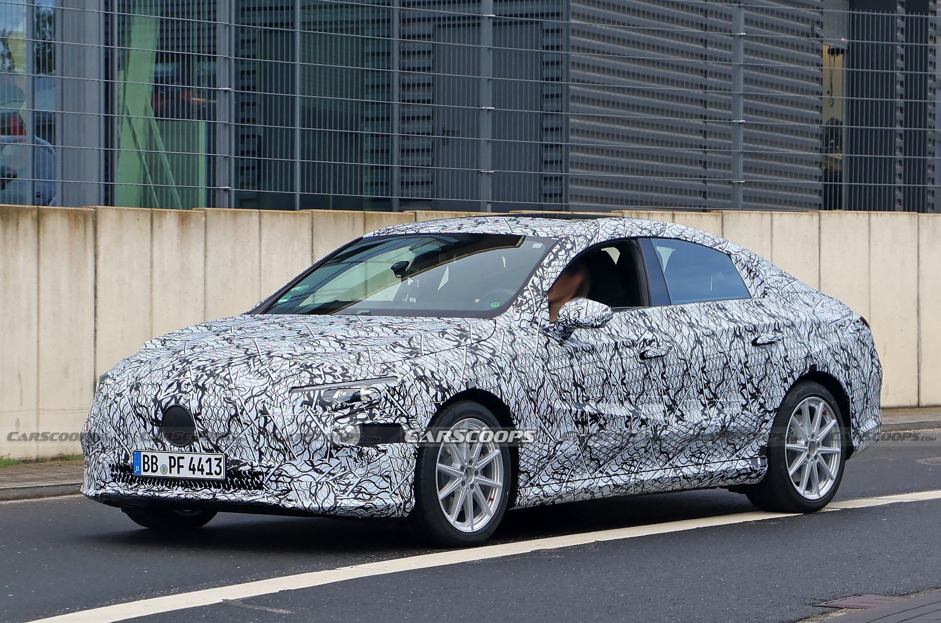 2025 Mercedes CLA EV Spied For The First Time With Production Lighting