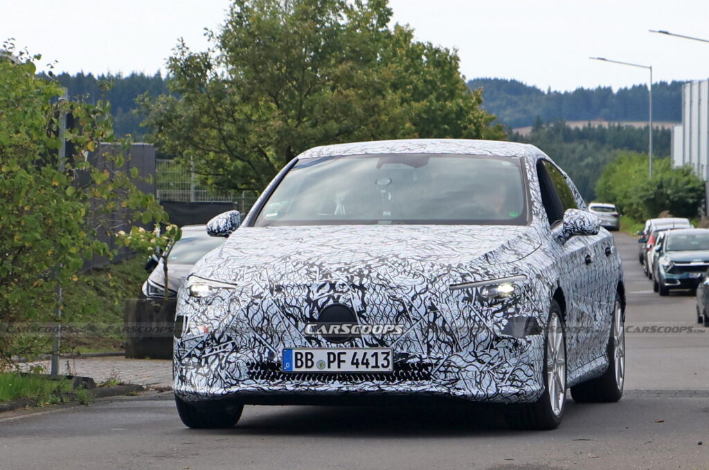  2025 Mercedes CLA EV Spied For The First Time With Production Lighting