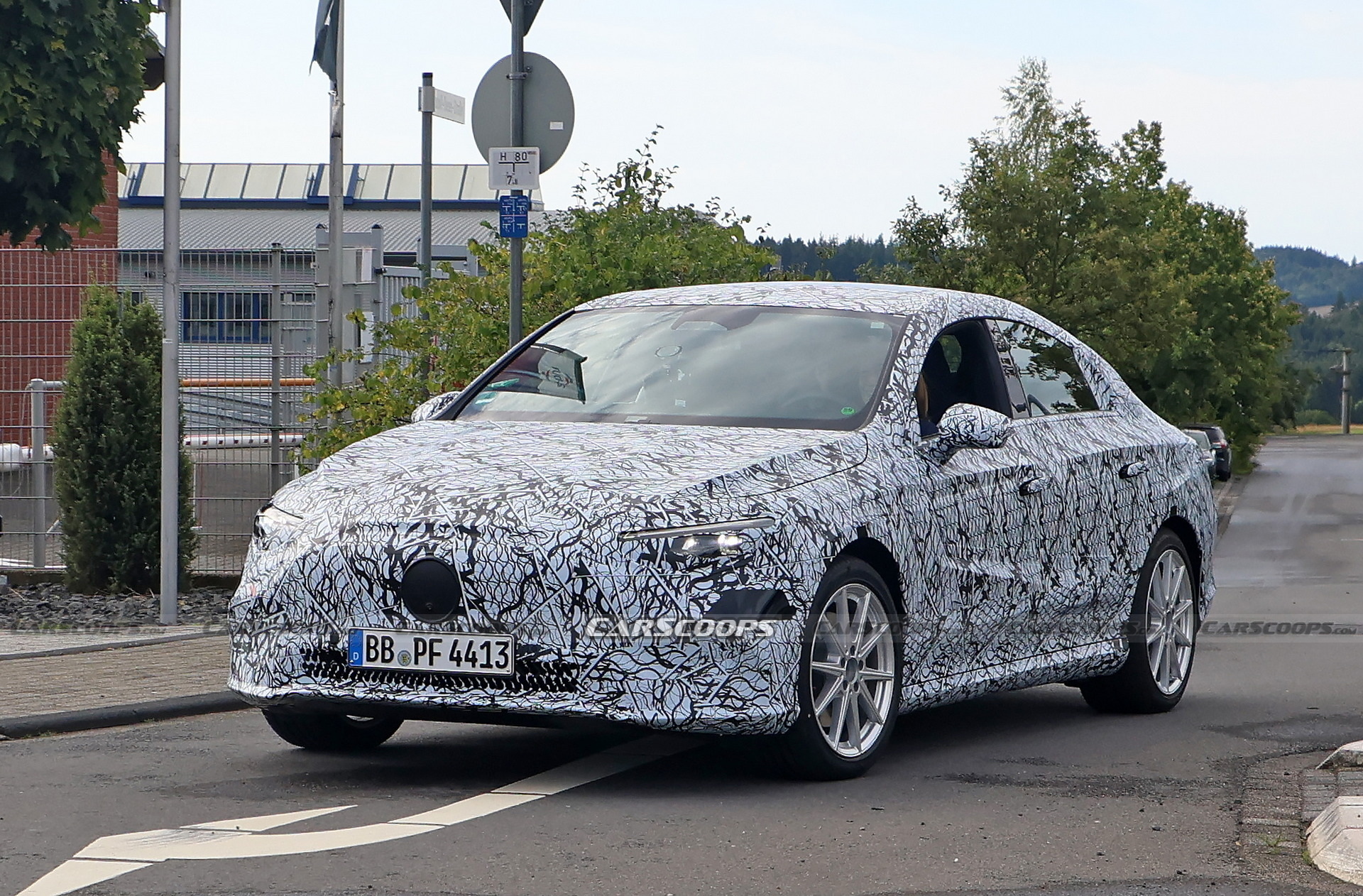 2025 Mercedes CLA EV Spied For The First Time With Production Lighting ...