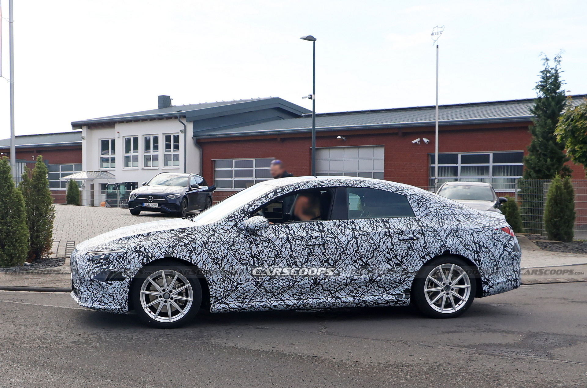 2025 Mercedes CLA EV Spied For The First Time With Production Lighting ...