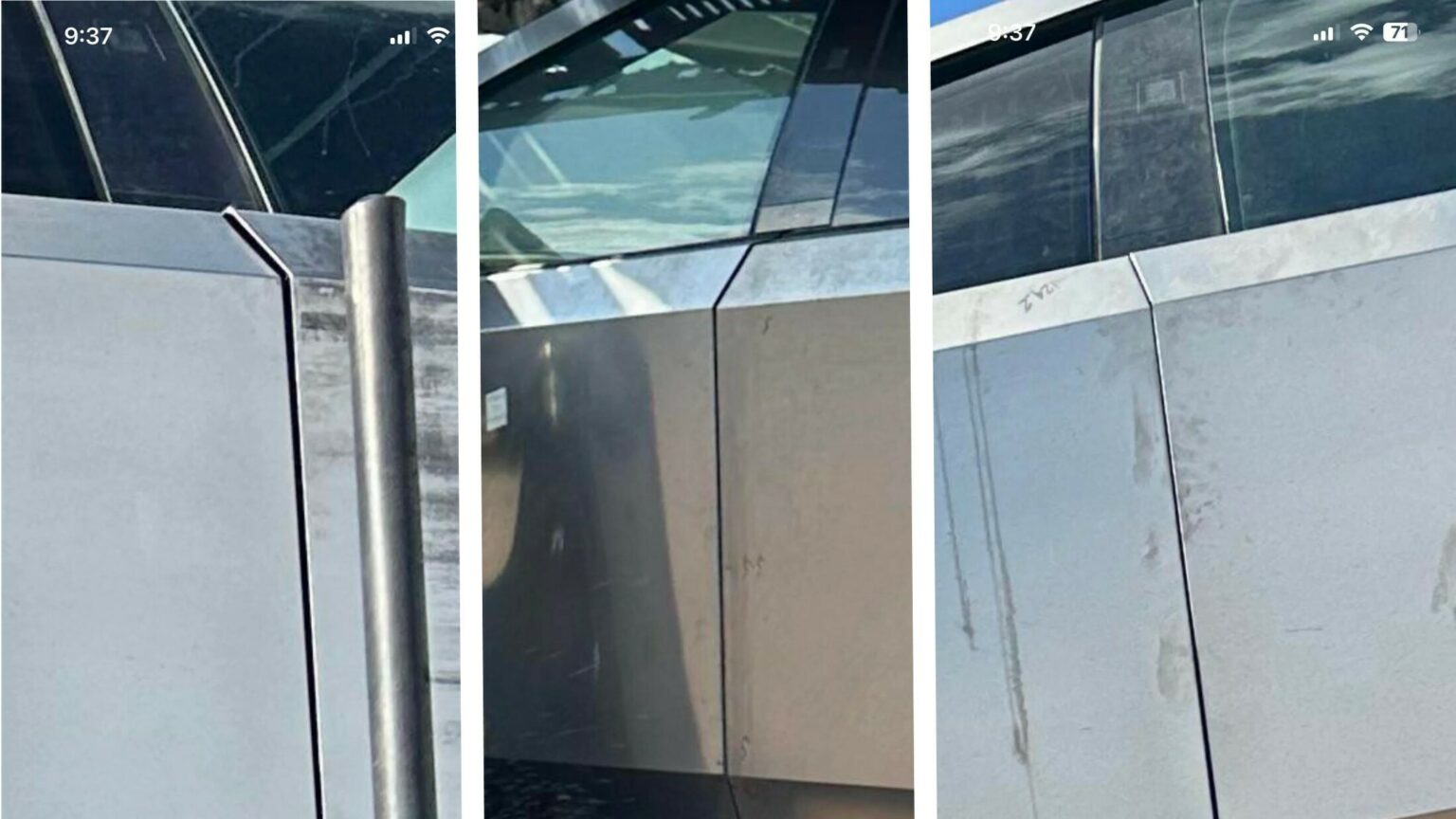 Photos Of Tesla Cybertruck Panel Gaps Reveal Why Musk Was Worried 