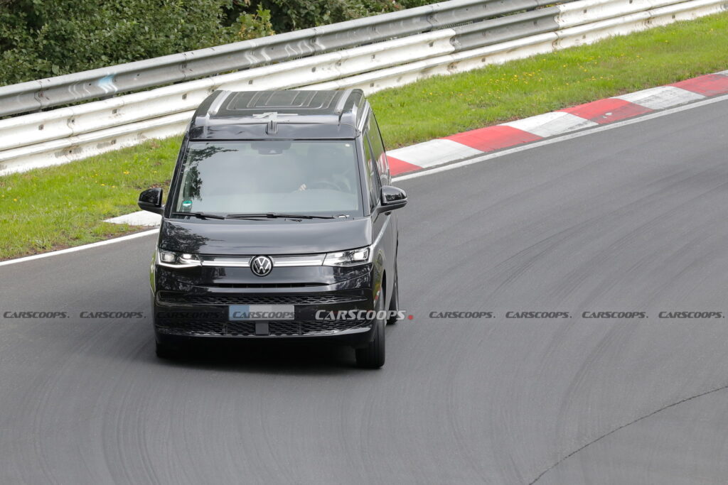 VW T7 California Campervan Spied Testing On The Track