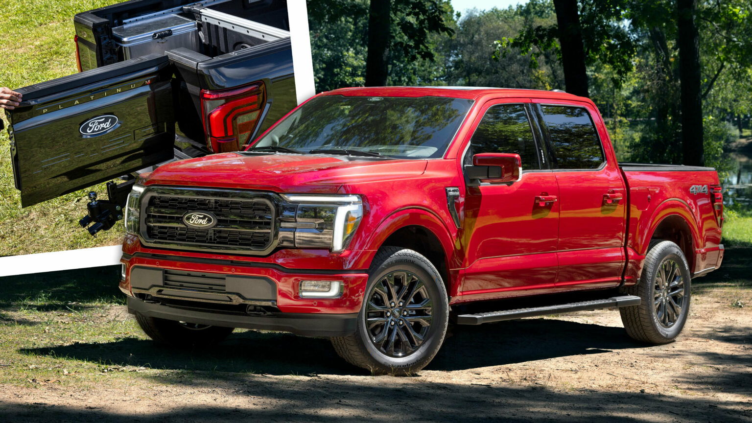 2024 Ford F-150 Refresh Brings New Swinging Tailgate, Cheaper Hybrid ...