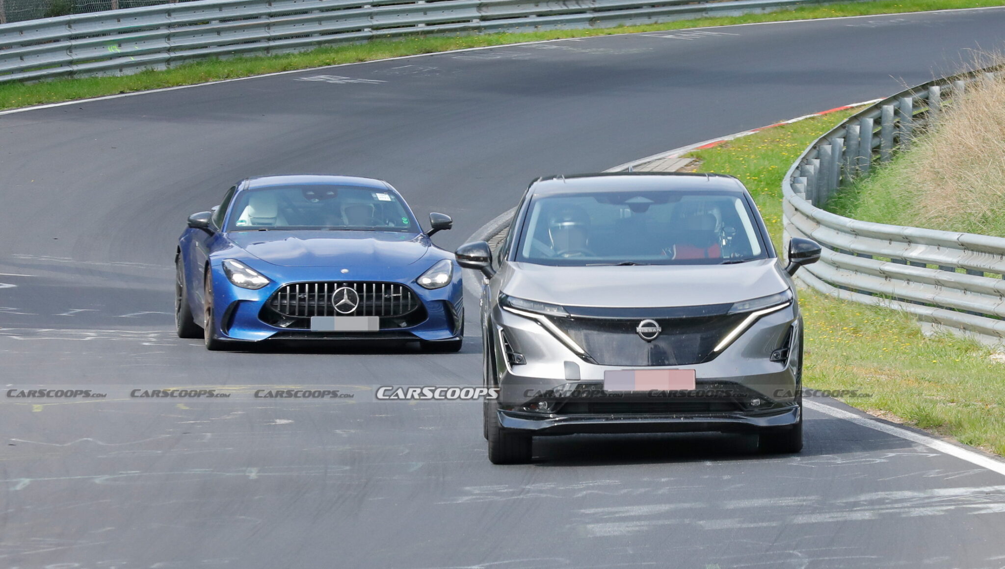 Sporty 2024 Nissan Ariya NISMO Caught Testing At The Nurburgring