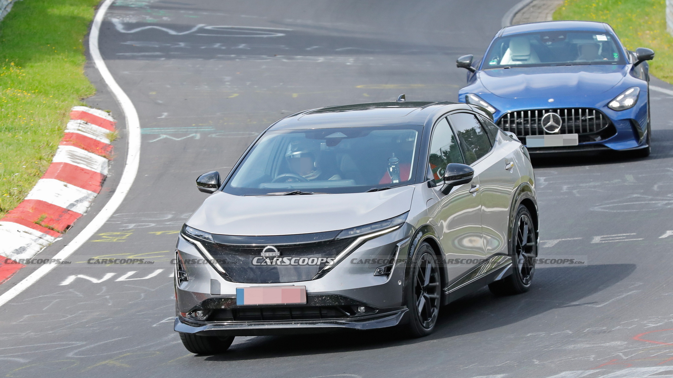 Sporty 2024 Nissan Ariya NISMO Caught Testing At The Nurburgring