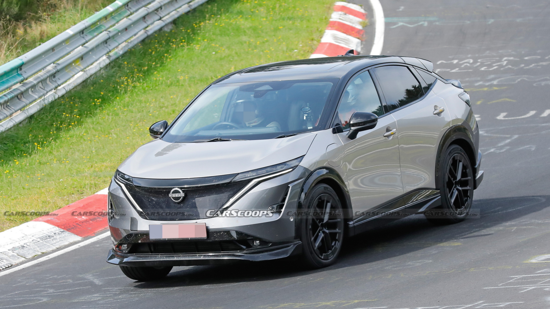 Sporty 2024 Nissan Ariya NISMO Caught Testing At The Nurburgring