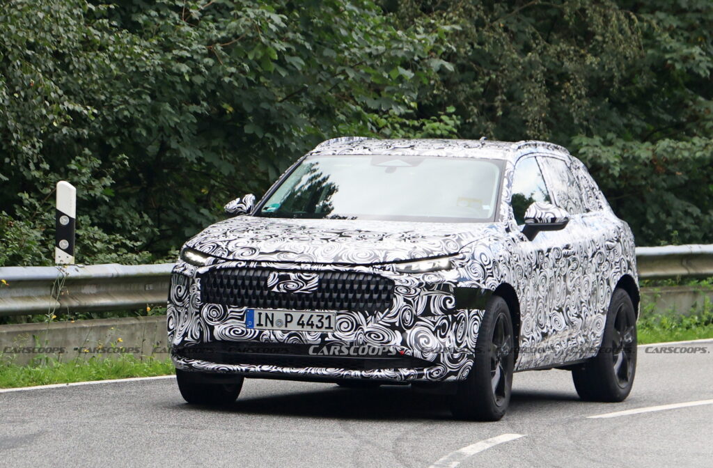 2025 Audi Q3 Spied Looking Like A Baby Q6 E-Tron With ICE Power