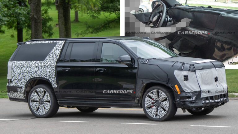 2025 Cadillac Escalade Spied With New Interior From The Electric ...