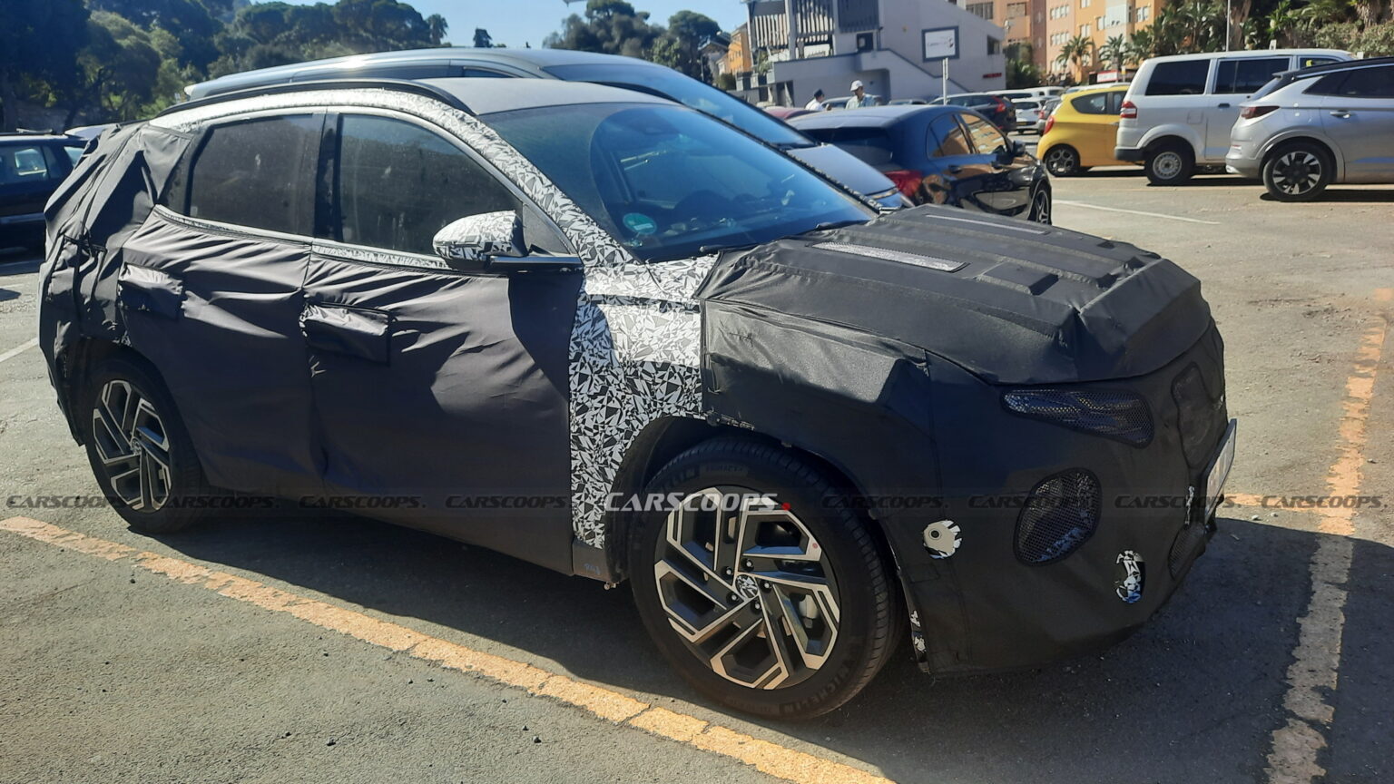 U Spy New Hyundai Santa Fe And Facelifted Hyundai Tucson In Gibraltar ...