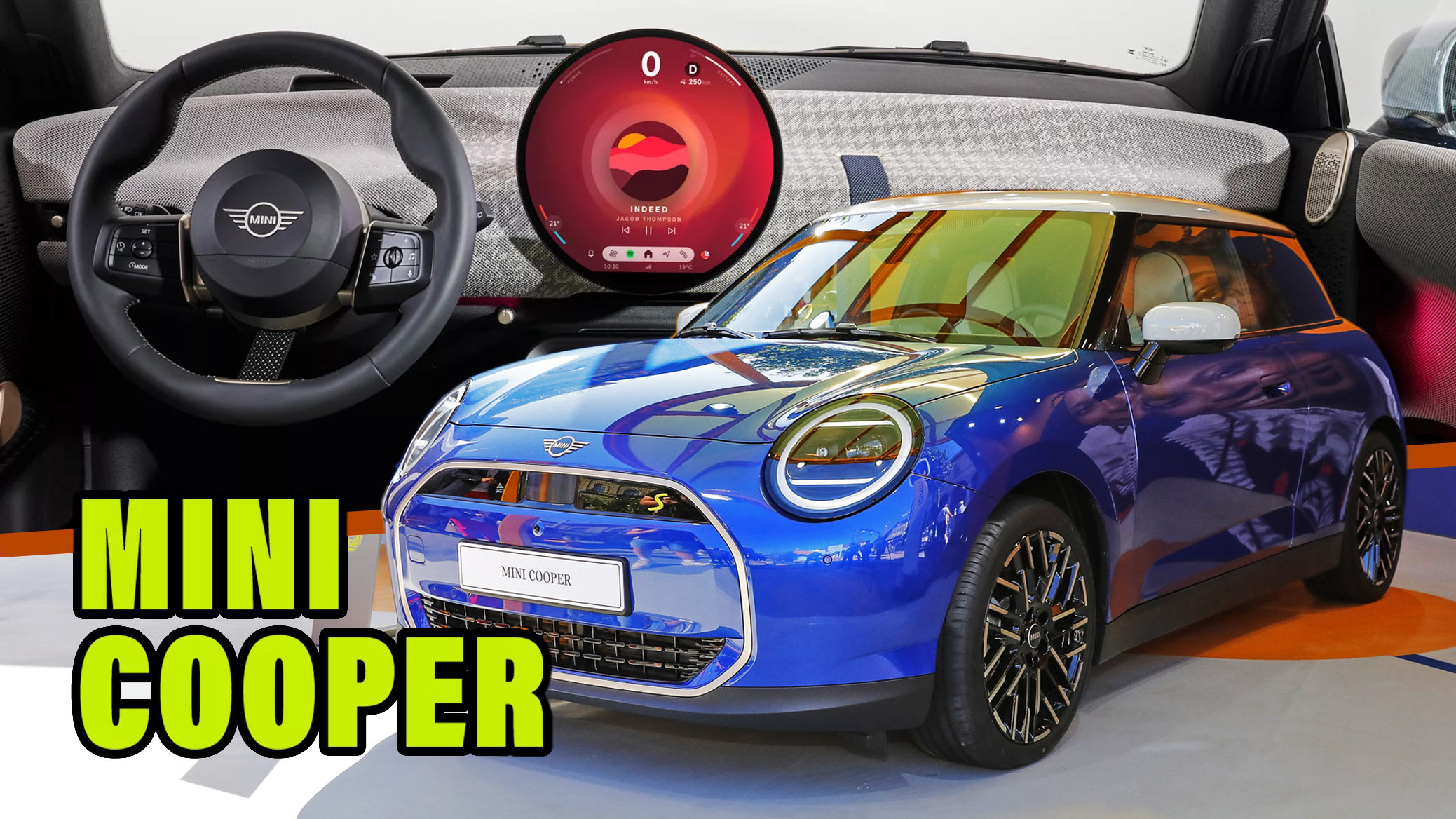 New Mini Cooper EV's overhauled interior images revealed, looks more  digitised
