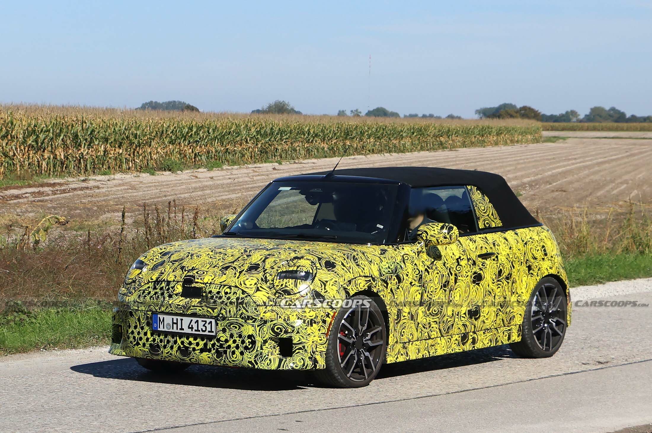 2025 Mini Convertible Spied For First Time With OldSchool ICE Power