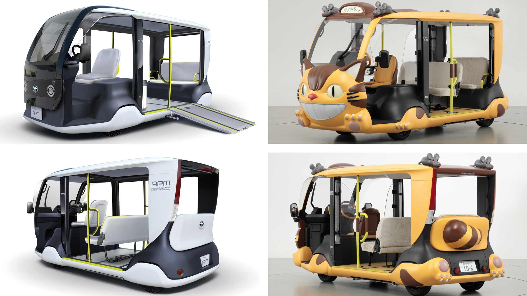 Toyota APM EV Shuttle Transformed Into A Real Life Cat Bus Carscoops