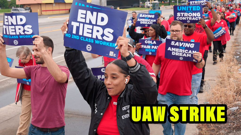  United Auto Workers Begin Strike At Ford, GM And Stellantis Plants