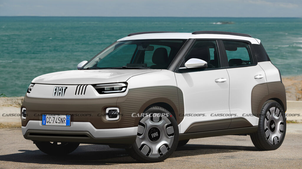 Next-generation Fiat Panda speculatively rendered ahead of 2024 debut