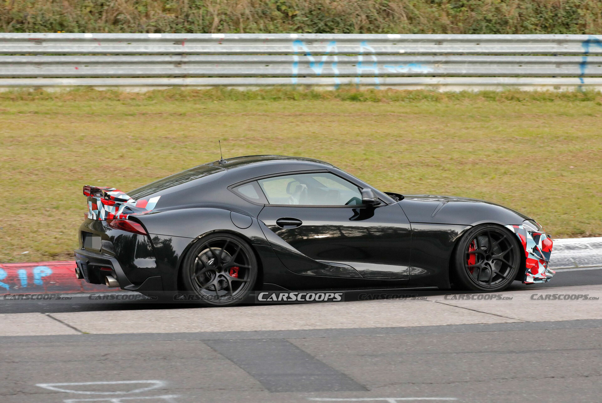 2025 Toyota Supra GRMN Spied With Canards And Rear Wing, Could Pack BMW