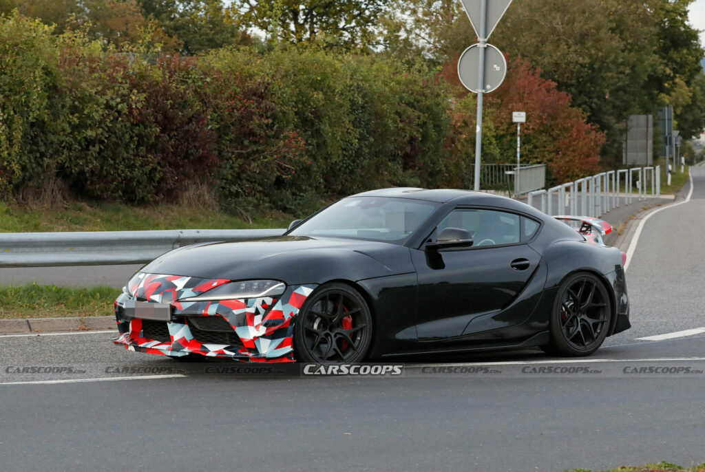 2025 Toyota Supra GRMN Spied With Canards And Rear Wing, Could