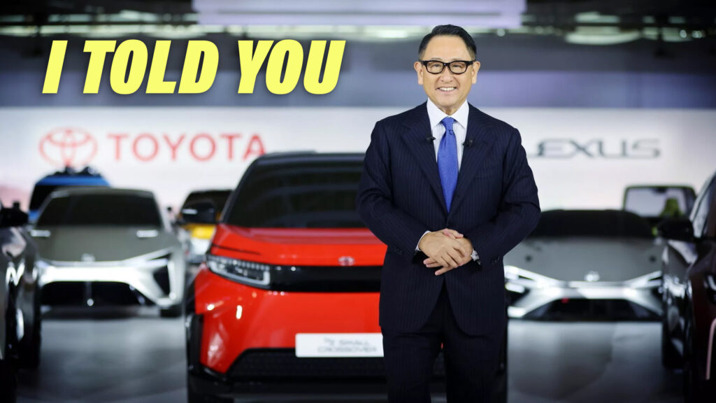  Toyota Chairman Says “People Are Finally Seeing Reality” Of EVs