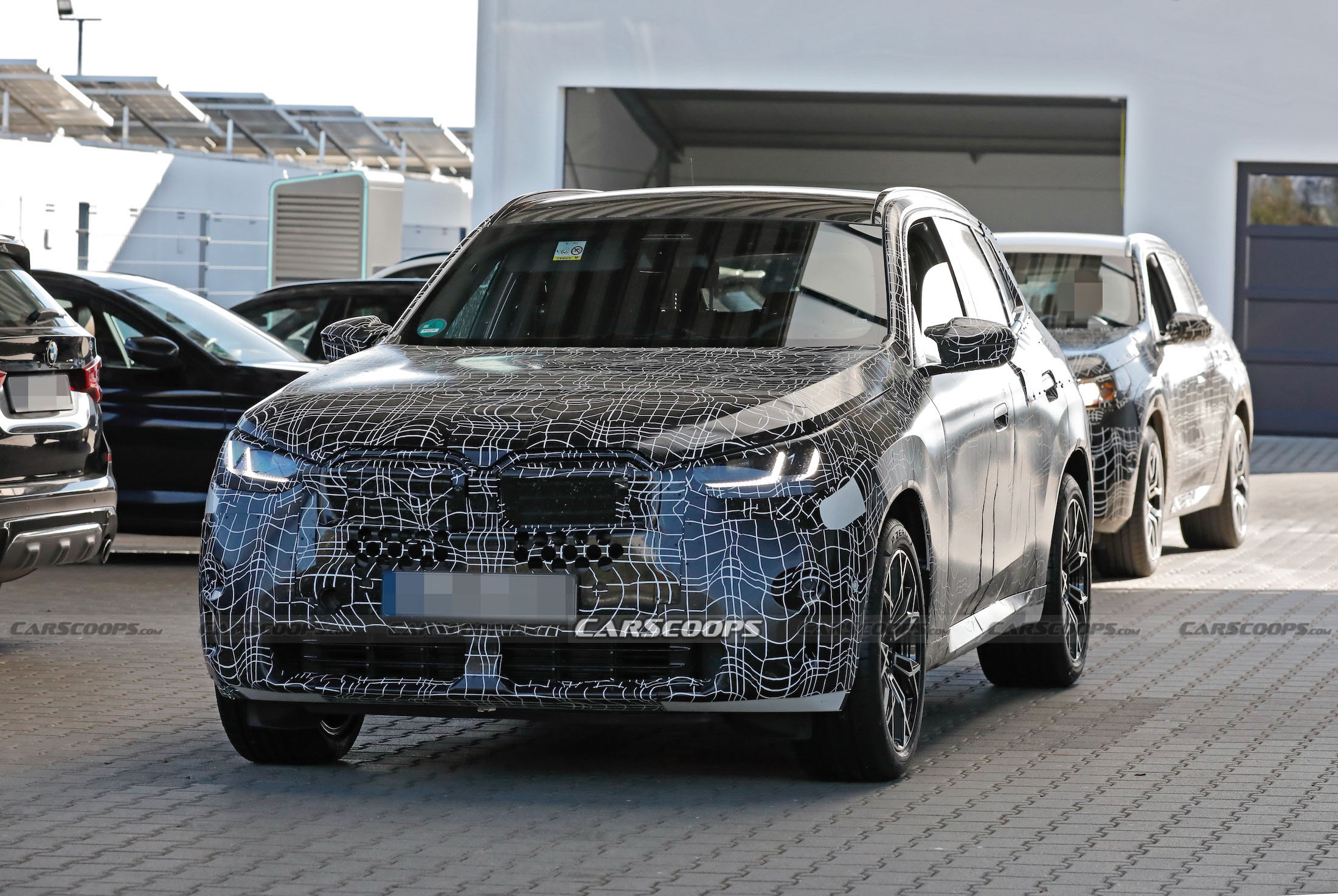 Speedy 2025 BMW X3 M50i Spied With Production Lights, XL Grille Carscoops