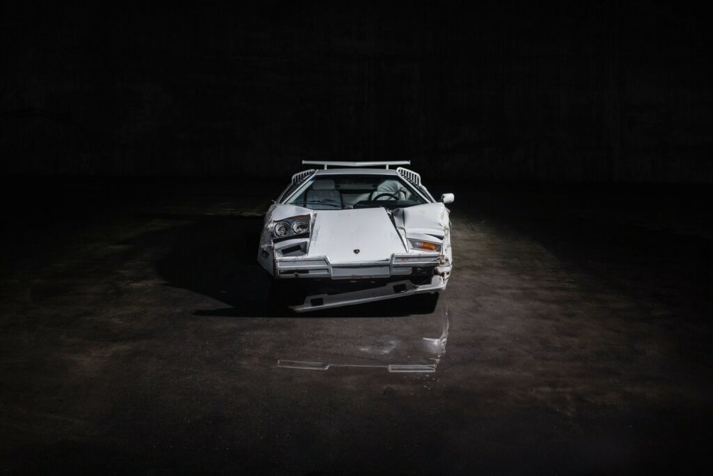 The Real Wrecked Lamborghini Countach From Wolf of Wall Street Is