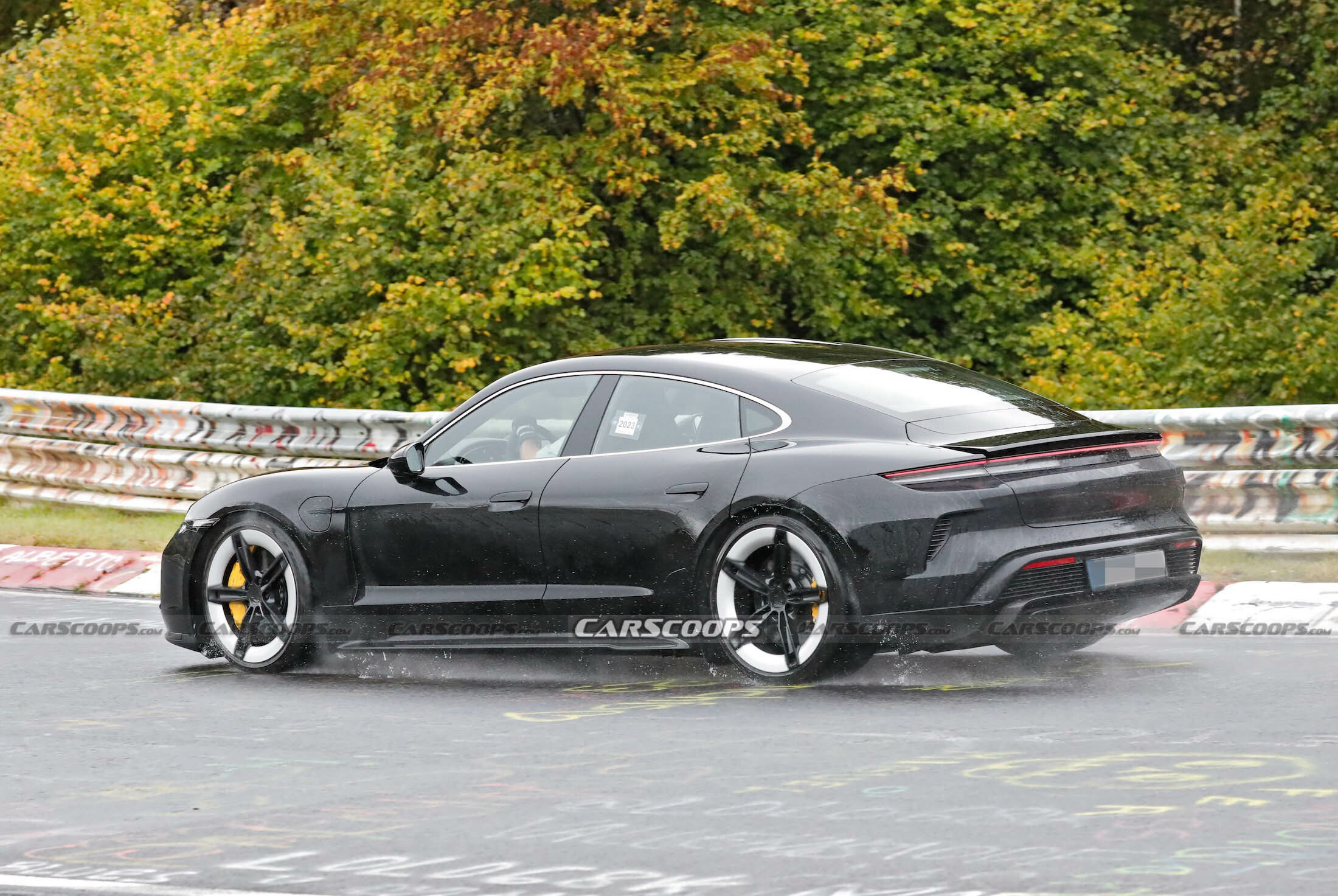 Undisguised Porsche Taycan Facelift Shows Off Newly Chiselled