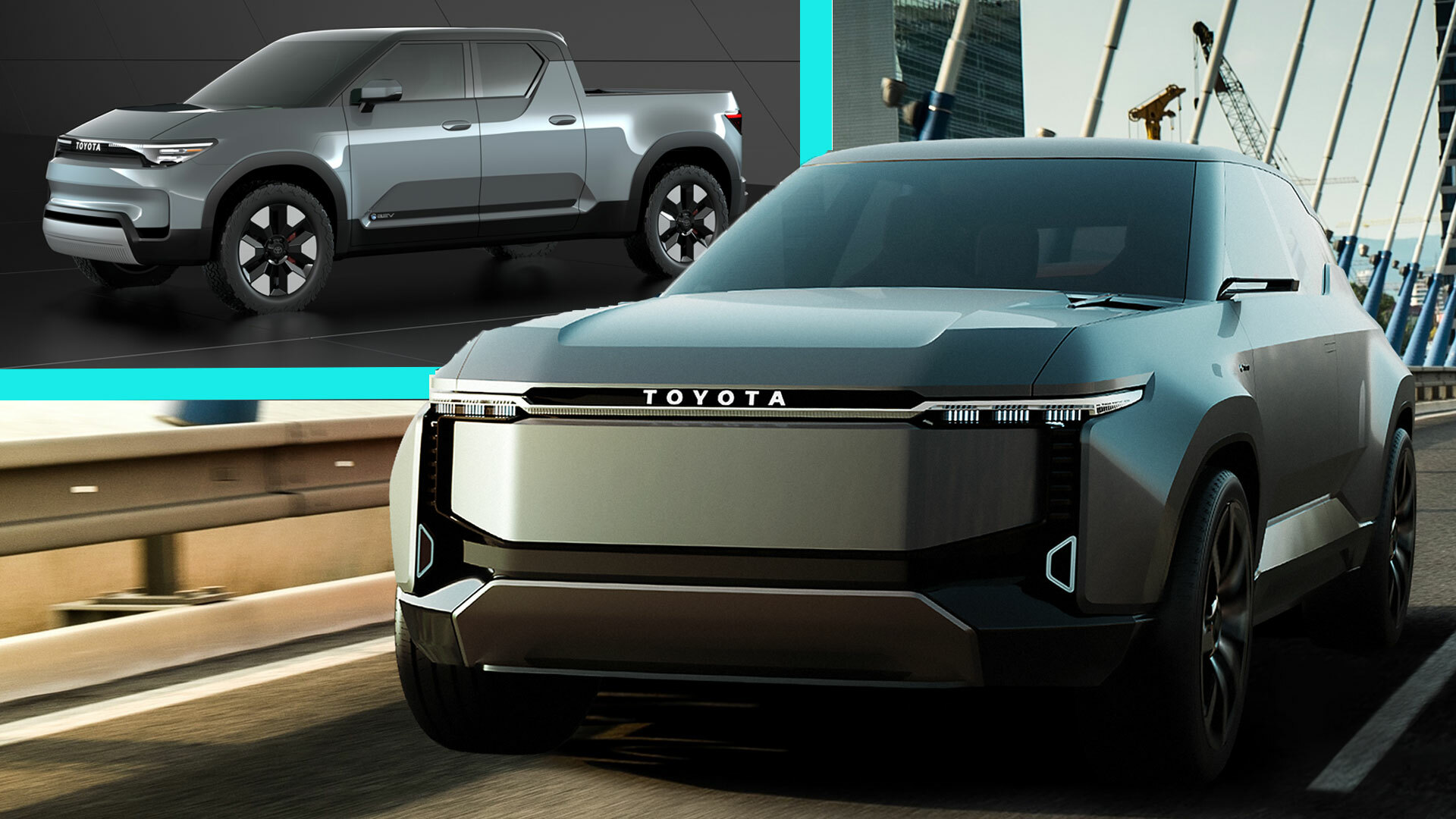 Toyota Land Cruiser EV And Maverick-Sized EPU Pickup Hint At A Cool Future