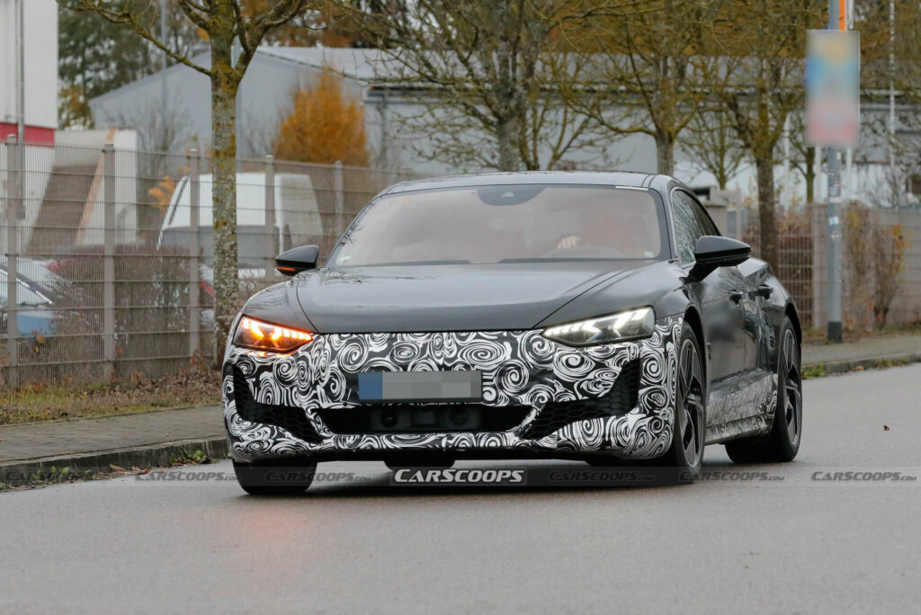 2025 Audi e-tron GT Smiles For Spy Photo Debut, Shows Off New Bumpers