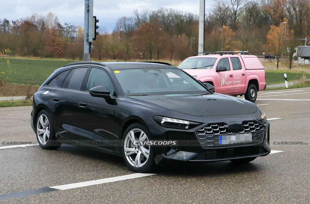 2025 Audi A5 Avant Prototype Drops Camo, Shows Off Slimmer Grille, New  Lights