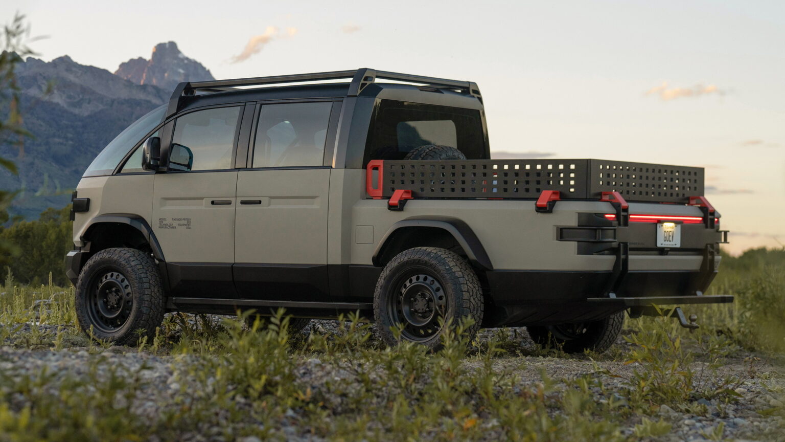 Canoo American Bulldog Is A Tough Military-Themed Electric Pickup ...