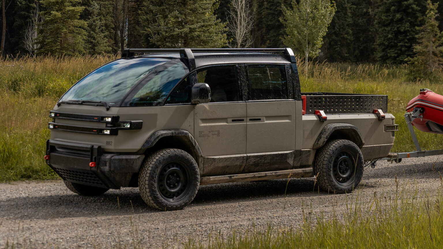 Canoo American Bulldog Is A Tough Military-themed Electric Pickup 